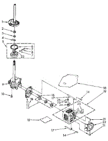 Brake, Clutch, Gearcase, Motor And Pump parts for Kenmore Washer 110.91468600 (11091468600, 110 91468600) from AppliancePartsPros.com