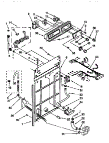 Control & Rear Panel parts for Kenmore Washer 110.91520110 (11091520110, 110 91520110) from AppliancePartsPros.com