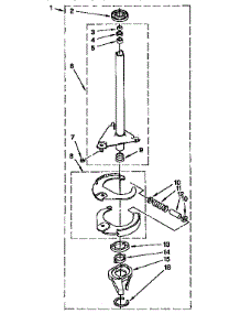 Brake And Drive Tube Parts parts for Kenmore Washer 110.91550100 (11091550100, 110 91550100) from AppliancePartsPros.com