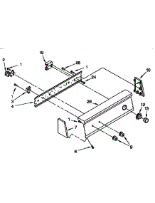 Control Panel Parts parts for Kenmore Washer 110.91551200 (11091551200, 110 91551200) from AppliancePartsPros.com