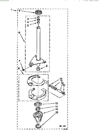 Brake And Drive Tube parts for Kenmore Washer 110.91551210 (11091551210, 110 91551210) from AppliancePartsPros.com