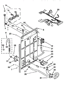 Rear Panel parts for Kenmore Washer 110.91552200 (11091552200, 110 91552200) from AppliancePartsPros.com