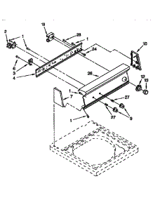 Control Panel parts for Kenmore Washer 110.91554100 (11091554100, 110 91554100) from AppliancePartsPros.com