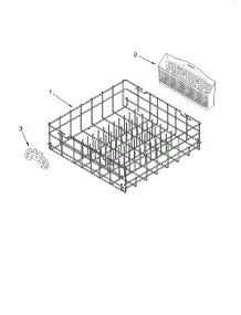 Lower Rack Parts, Optional Parts (Not Included) parts for Kenmore Dishwasher 665.13803K600 (66513803K600, 665 13803K600) from AppliancePartsPros.com