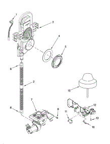 Fill And Overfill Parts parts for Kenmore Dishwasher 665.13814K601 (66513814K601, 665 13814K601) from AppliancePartsPros.com