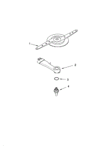 Lower Washarm Parts parts for Kenmore Dishwasher 665.13823K601 (66513823K601, 665 13823K601) from AppliancePartsPros.com