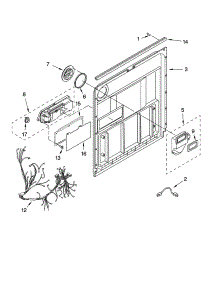 Door And Latch Parts parts for Kenmore Dishwasher 665.13829K601 (66513829K601, 665 13829K601) from AppliancePartsPros.com