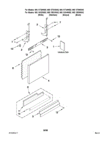 Door And Panel Parts parts for Kenmore Dishwasher 665.13832K602 (66513832K602, 665 13832K602) from AppliancePartsPros.com