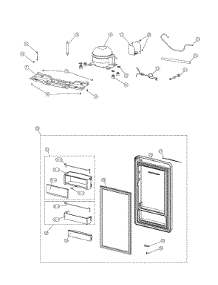 Machinery / Door parts for Kenmore Refrigerator 111.99091810 (11199091810, 111 99091810) from AppliancePartsPros.com