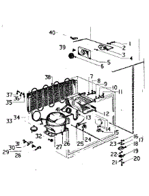 Unit Parts parts for Kenmore Refrigerator 117.73940 (11773940, 117 73940) from AppliancePartsPros.com