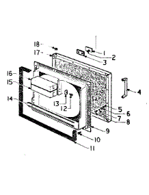 Door Parts parts for Kenmore Refrigerator 117.73940 (11773940, 117 73940) from AppliancePartsPros.com