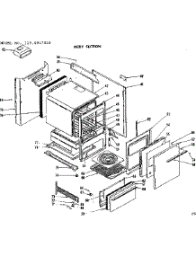 Body Section parts for Kenmore Range 119.6017810 (1196017810, 119 6017810) from AppliancePartsPros.com