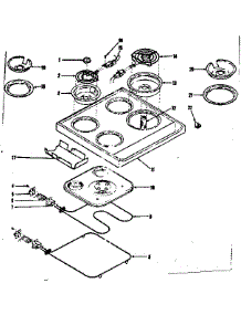 Main Top & Oven Units parts for Kenmore Range 119.6447220 (1196447220, 119 6447220) from AppliancePartsPros.com