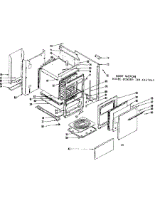 Body Section parts for Kenmore Range 119.6457810 (1196457810, 119 6457810) from AppliancePartsPros.com
