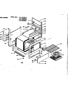 Body Section parts for Kenmore Range 119.6458010 (1196458010, 119 6458010) from AppliancePartsPros.com