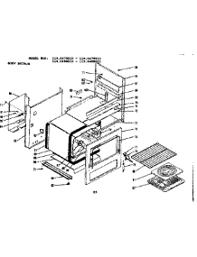 Body Section parts for Kenmore Range 119.6478010 (1196478010, 119 6478010) from AppliancePartsPros.com