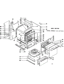 Body Section parts for Kenmore Range 119.6487810 (1196487810, 119 6487810) from AppliancePartsPros.com