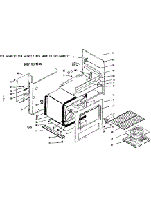 Body Section parts for Kenmore Range 119.6488110 (1196488110, 119 6488110) from AppliancePartsPros.com