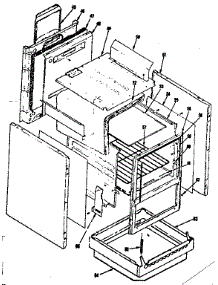 Body Section parts for Kenmore Range 119.7027340 (1197027340, 119 7027340) from AppliancePartsPros.com