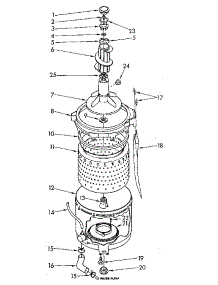 Tub And Basket Parts parts for Kenmore Washer 110.84870100 (11084870100, 110 84870100) from AppliancePartsPros.com