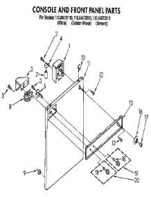 Console And Front Panel parts for Kenmore Washer 110.84870110 (11084870110, 110 84870110) from AppliancePartsPros.com