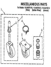 Miscellaneous parts for Kenmore Washer 110.84870110 (11084870110, 110 84870110) from AppliancePartsPros.com