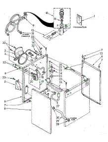 Rear And Side Panel Parts parts for Kenmore Washer 110.84870800 (11084870800, 110 84870800) from AppliancePartsPros.com