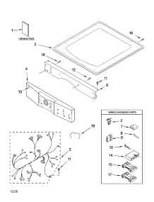 Top And Console Parts parts for Kenmore Dryer 110.85087400 (11085087400, 110 85087400) from AppliancePartsPros.com