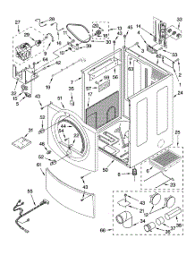 Cabinet Parts parts for Kenmore Dryer 110.85088401 (11085088401, 110 85088401) from AppliancePartsPros.com