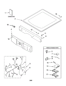 Top And Console Parts parts for Kenmore Dryer 110.85091400 (11085091400, 110 85091400) from AppliancePartsPros.com