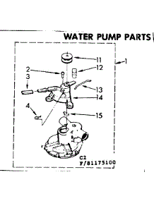 Water Pump Parts parts for Kenmore Washer 110.85175800 (11085175800, 110 85175800) from AppliancePartsPros.com