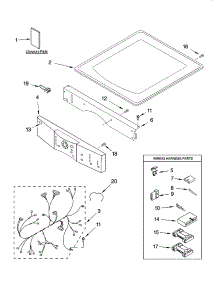 Top And Console Parts parts for Kenmore Dryer 110.85872401 (11085872401, 110 85872401) from AppliancePartsPros.com