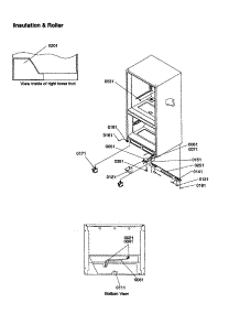 Insulation And Roller parts for Kenmore Refrigerator 596.69147992 (59669147992, 596 69147992) from AppliancePartsPros.com