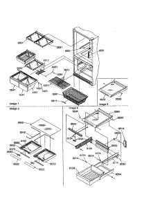 Shelving Assembly parts for Kenmore Refrigerator 596.69277991 (59669277991, 596 69277991) from AppliancePartsPros.com