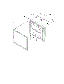 Freezer Door Parts parts for Kenmore Refrigerator 596.69289011 (59669289011, 596 69289011) from AppliancePartsPros.com