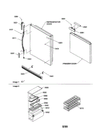 Door Handles And Accessories parts for Kenmore Refrigerator 596.69872990 (59669872990, 596 69872990) from AppliancePartsPros.com