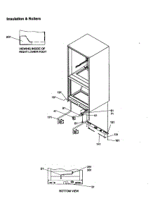 Insulation And Rollers parts for Kenmore Refrigerator 596.69872991 (59669872991, 596 69872991) from AppliancePartsPros.com