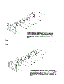 Evap Fan Motor Assembly parts for Kenmore Refrigerator 596.69892001 (59669892001, 596 69892001) from AppliancePartsPros.com
