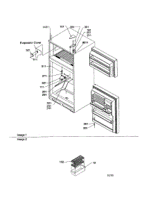 Door, Hinges, And Accessories parts for Kenmore Refrigerator 596.69892001 (59669892001, 596 69892001) from AppliancePartsPros.com