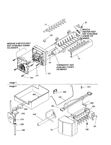 Ice Maker Assembly parts for Kenmore Refrigerator 596.69899001 (59669899001, 596 69899001) from AppliancePartsPros.com