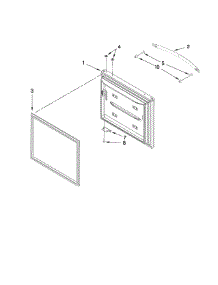 Freezer Door Parts parts for Kenmore Refrigerator 596.69969011 (59669969011, 596 69969011) from AppliancePartsPros.com