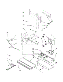 Unit Parts parts for Kenmore Refrigerator 596.69969011 (59669969011, 596 69969011) from AppliancePartsPros.com