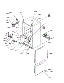 Control, Hinges And Shields parts for Kenmore Refrigerator 596.70002000 (59670002000, 596 70002000) from AppliancePartsPros.com