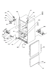 Control, Hinges And Shields parts for Kenmore Refrigerator 596.70002002 (59670002002, 596 70002002) from AppliancePartsPros.com