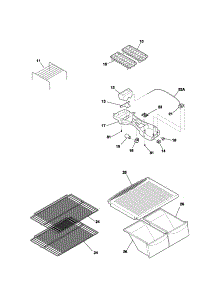 Shelves parts for Kenmore Refrigerator 253.31434104 (25331434104, 253 31434104) from AppliancePartsPros.com