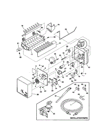Ice Maker parts for Kenmore Refrigerator 253.71842100 (25371842100, 253 71842100) from AppliancePartsPros.com