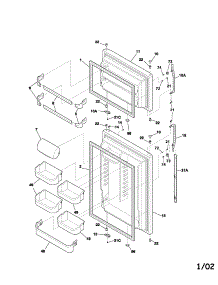 Doors parts for Kenmore Refrigerator 253.71844108 (25371844108, 253 71844108) from AppliancePartsPros.com