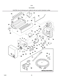 Ice Maker parts for Kenmore Refrigerator 253.7184410C (2537184410C, 253 7184410C) from AppliancePartsPros.com