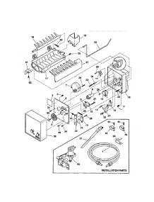 Ice Maker parts for Kenmore Refrigerator 253.71884100 (25371884100, 253 71884100) from AppliancePartsPros.com