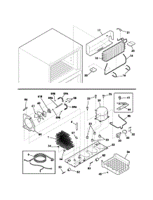 System parts for Kenmore Refrigerator 253.72074302 (25372074302, 253 72074302) from AppliancePartsPros.com